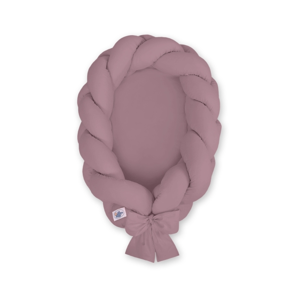 Réducteur de Lit Bébé Tressé et tapis 2 en 1 Violet Pastel