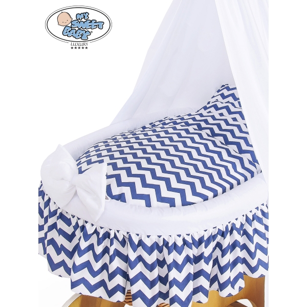 Nouvelles Housses de Rechange pour le Berceau de Bébé Zigazg Bleu foncé