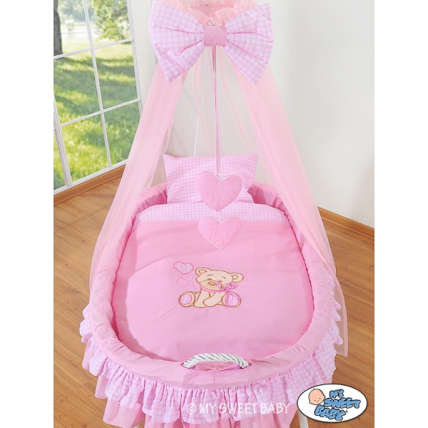 Nouvelles Housses de Rechange pour le Berceau en Osier Rose