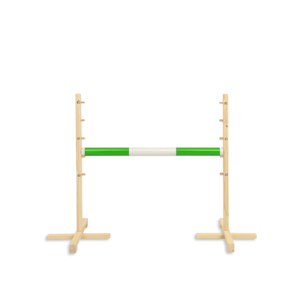 Obstacle de Saut pour Hobby Horse 80 cm Incl. Barre Vert