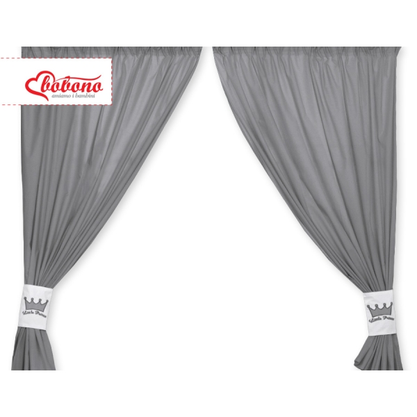 Paire de Rideaux de Chambre de Bébé  Anthracite Prince / Princess