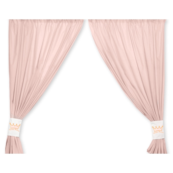 Paire de Rideaux de Chambre de Bébé  Rose Poudré Prince / Princess