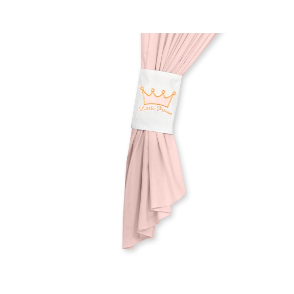 Paire de Rideaux de Chambre de Bébé  Rose Poudré Prince / Princess