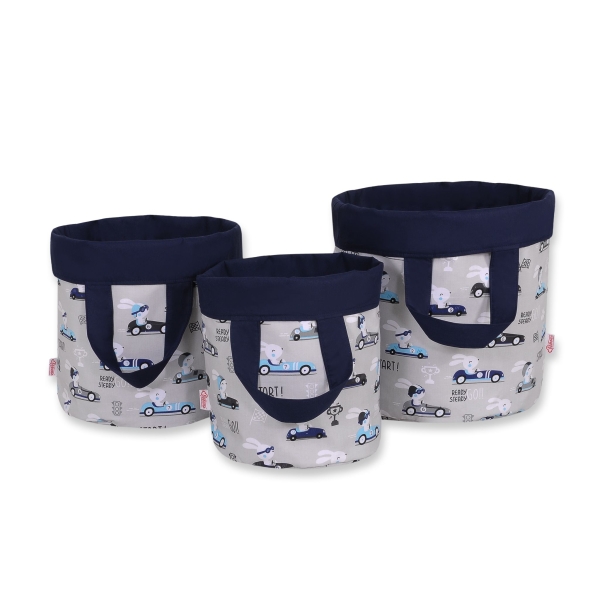 Panier à Jouets Double Face M Lapins