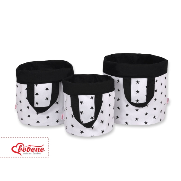 Panier à Jouets Double Face M Noir