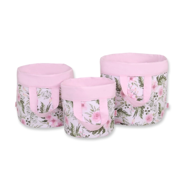 Panier à Jouets Double Face M Rose