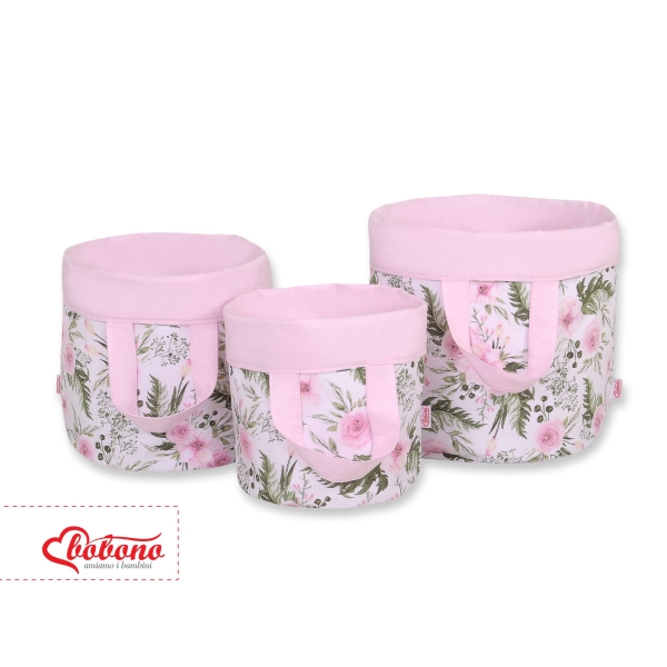 Panier à Jouets Double Face M Rose