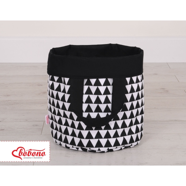 Panier à Jouets Double Face S Noir
