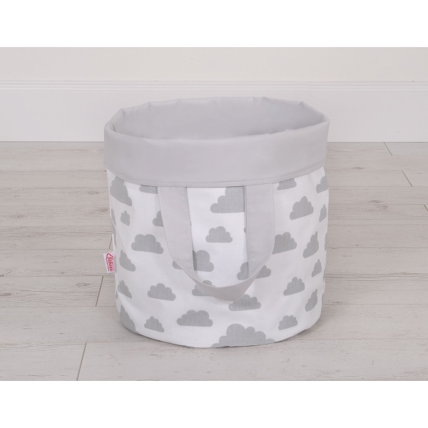 Panier Rangement Jouet M Gris Des Nuages