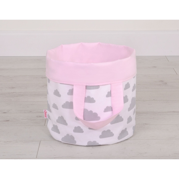 Paniers de Rangement L Rose Gris Des Nuages