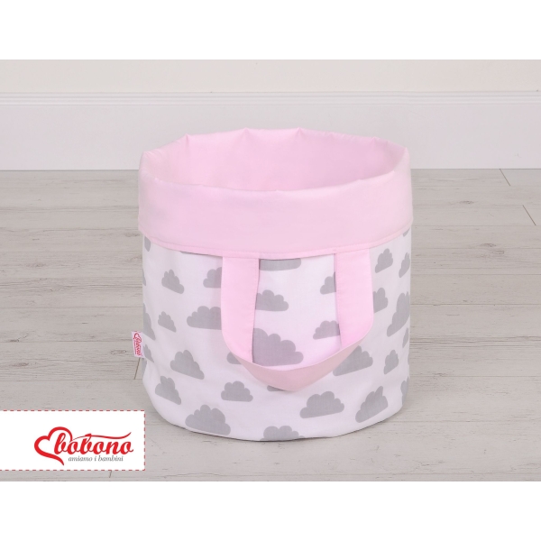Paniers de Rangement L Rose Gris Des Nuages