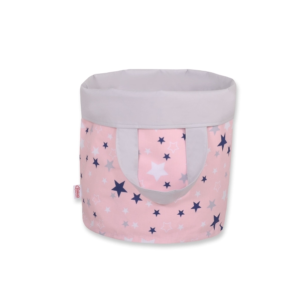 Paniers de Rangement M Bleu Rose Gris étoiles
