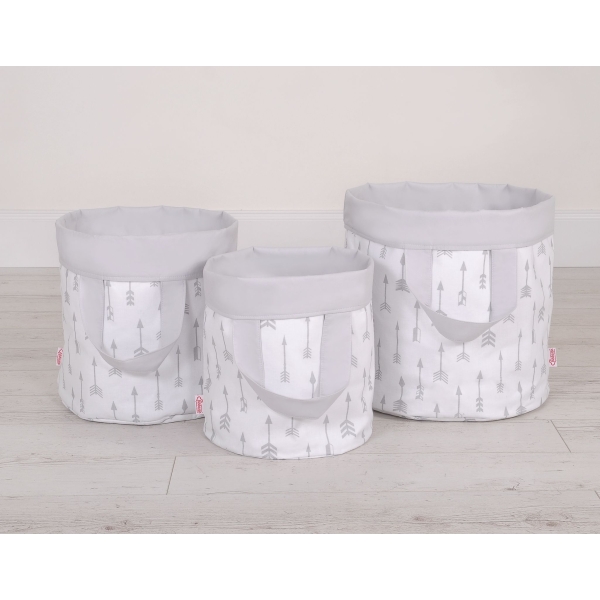 Paniers de Rangement M Gris Flèches