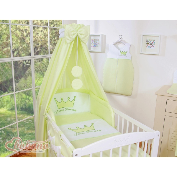 Parure de lit Bébé Tour Ciel Vert Prince / Princess
