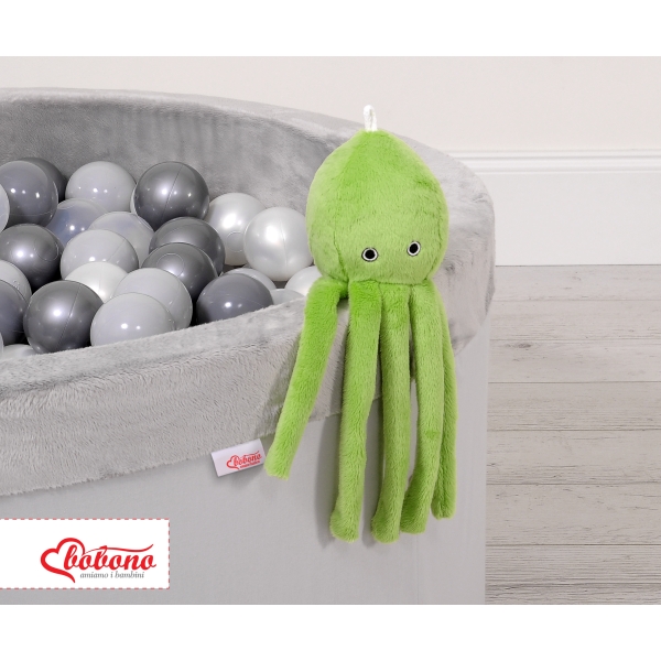 Peluche Pieuvre avec Hochet pour de Bébé Vert