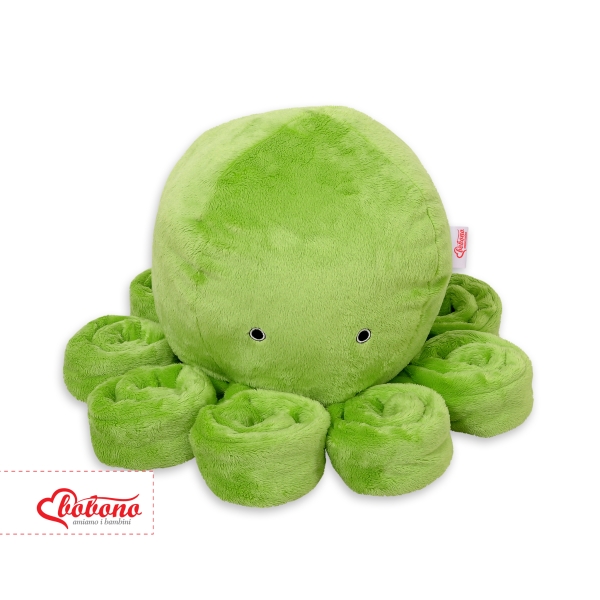 Peluche Pieuvre avec Hochet pour de Bébé Vert