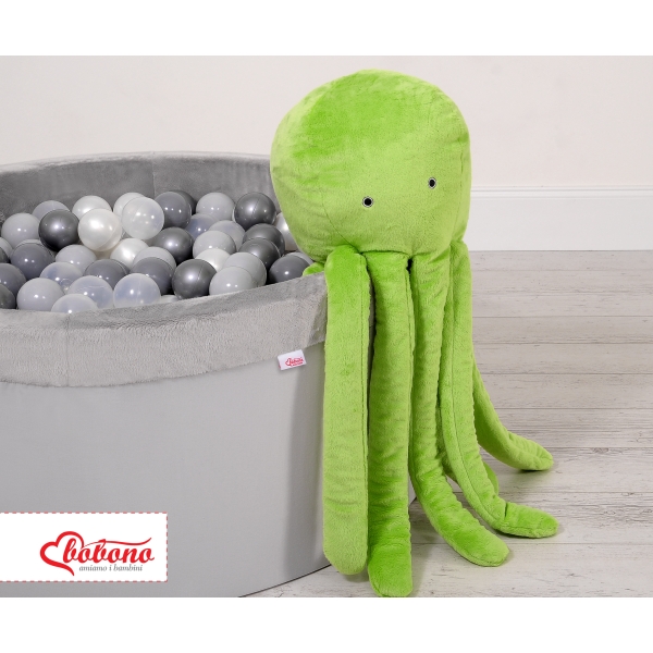 Peluche Pieuvre avec Hochet pour de Bébé Vert