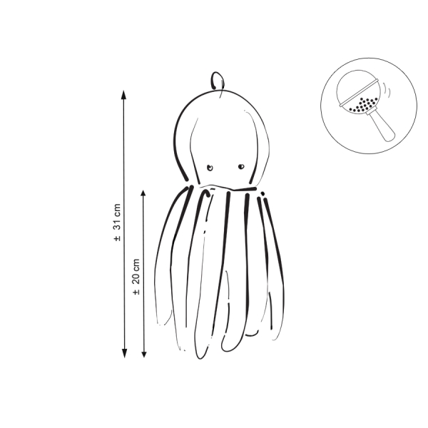 Pieuvre Câlins avec Hochet