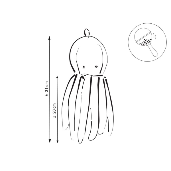 Pieuvre Câlins avec Hochet