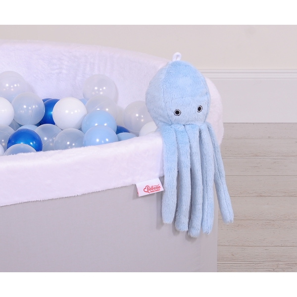 Pieuvre Câlins avec Hochet  Bleu