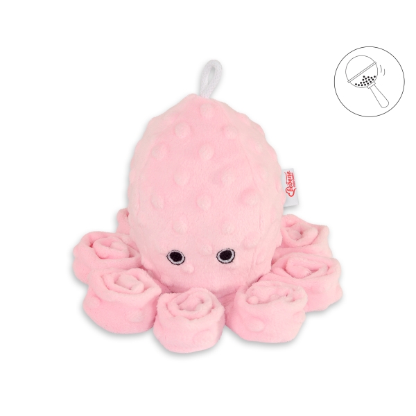 Pieuvre Câlins avec Hochet  Rose