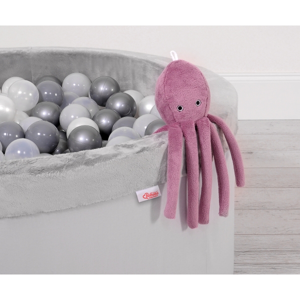Pieuvre Câlins avec Hochet  Rose Poussiéreux