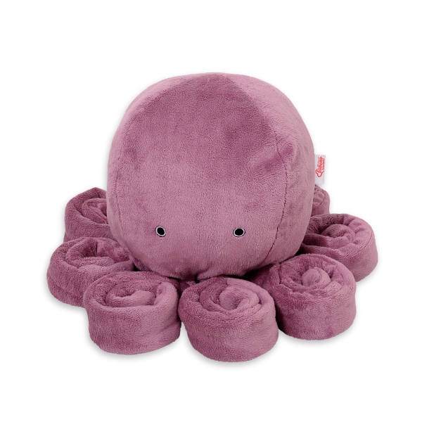 Pieuvre en Peluche avec Hochet Rose Poussiéreux