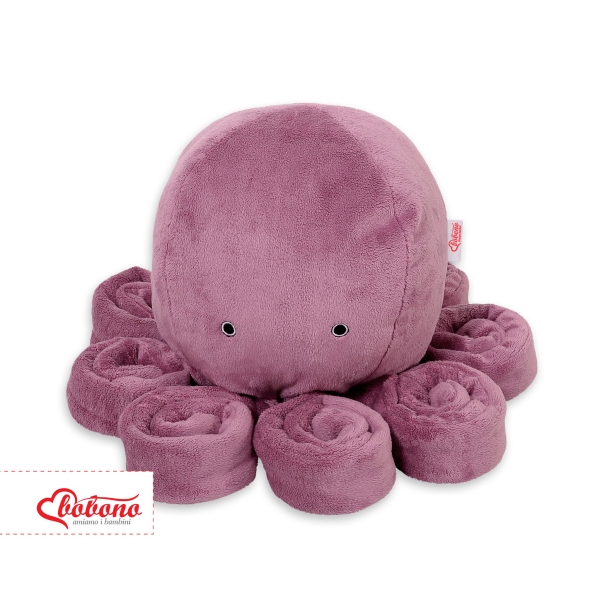Pieuvre en Peluche avec Hochet Rose Poussiéreux