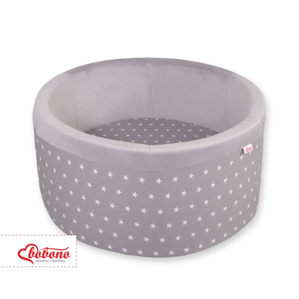 Piscine à Balle - Balles Non-incluses Gris à Étoiles
