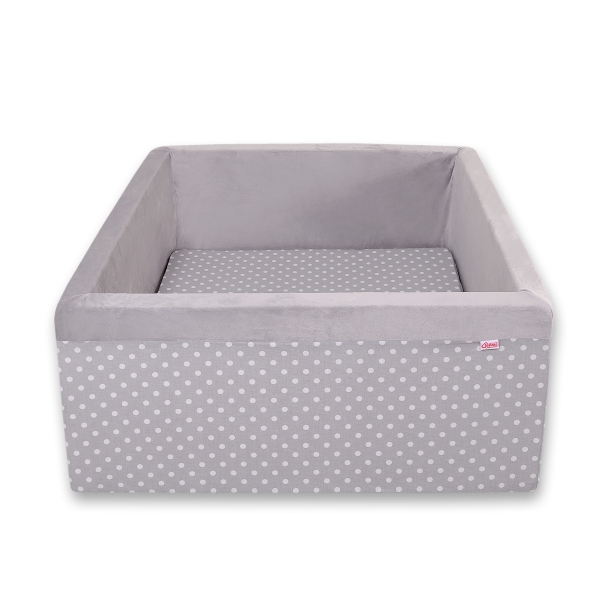 Piscine à Balle pour Enfant - Balles Non-incluses Gris à Pois