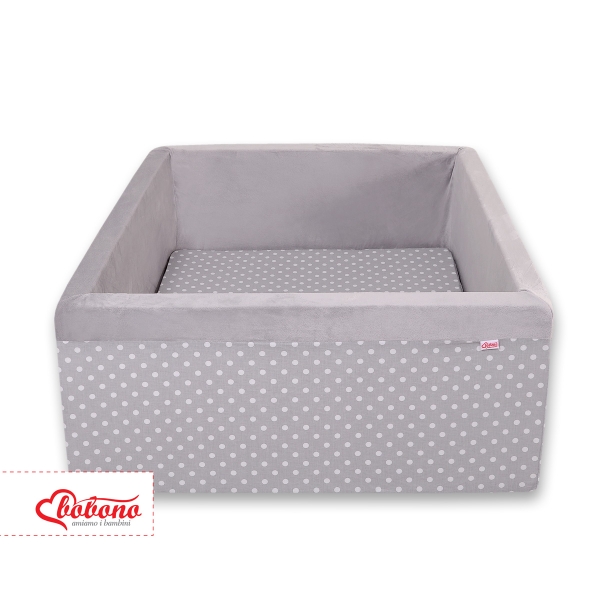 Piscine à Balle pour Enfant - Balles Non-incluses Gris à Pois