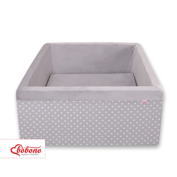 Piscine à Balle pour Enfant - Balles Non-incluses Gris à Pois