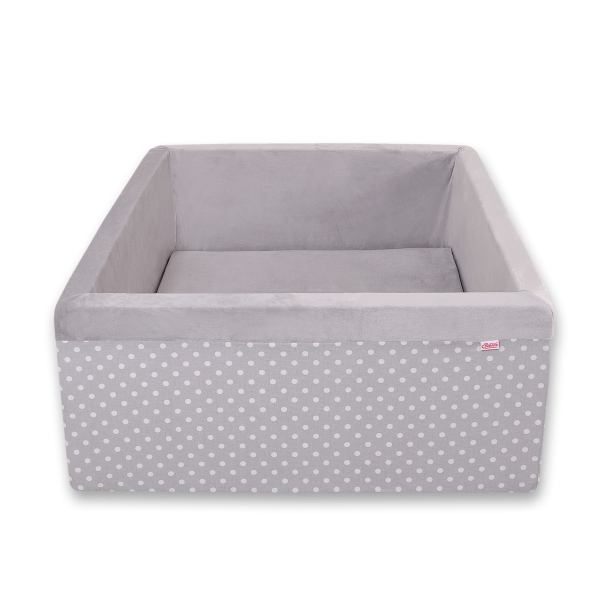 Piscine à Balle pour Enfant - Balles Non-incluses Gris à Pois