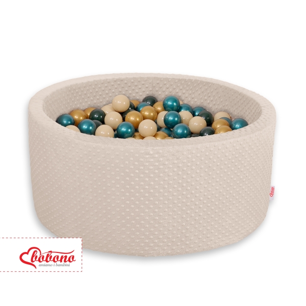 Piscine à balles Beige Minky avec balles 200pcs