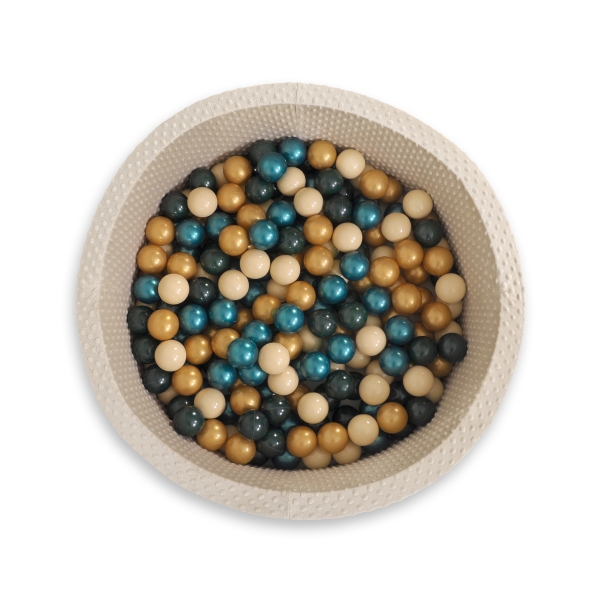 Piscine à balles Beige Minky avec balles 200pcs