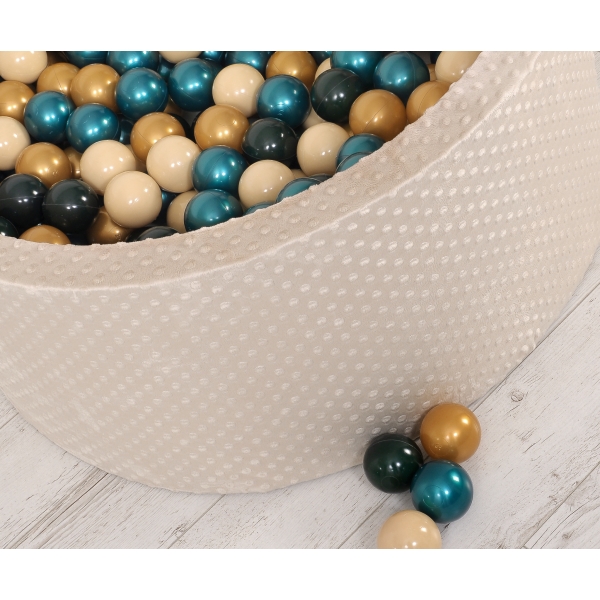 Piscine à balles Beige Minky avec balles 200pcs