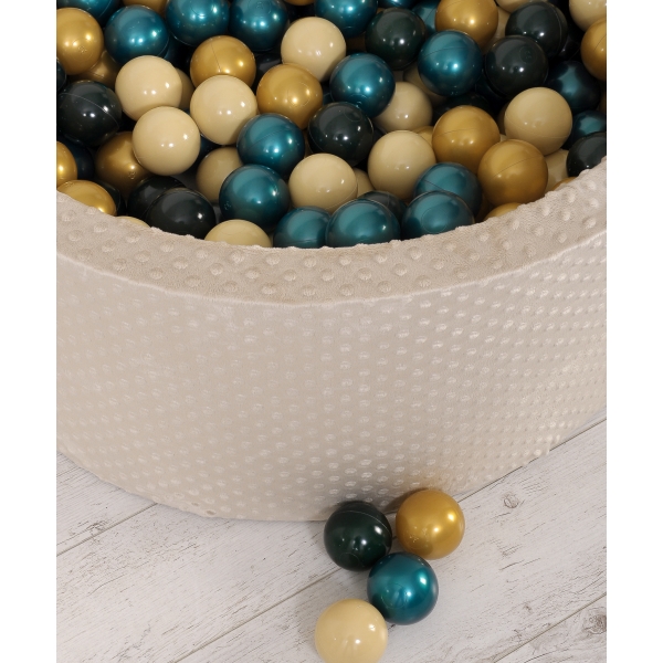 Piscine à balles Beige Minky avec balles 200pcs