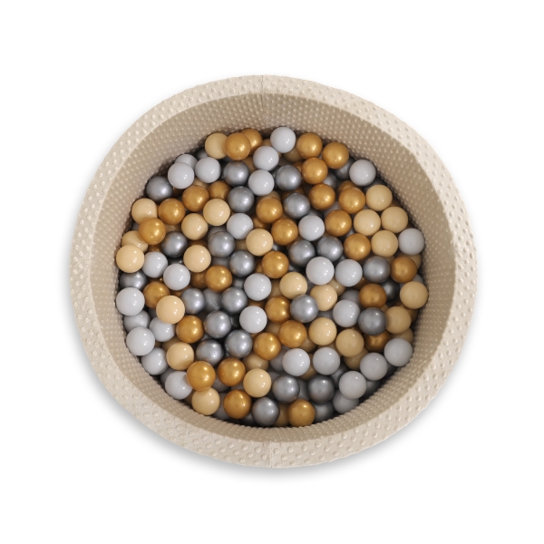 Piscine à balles Beige Minky avec balles 200pcs