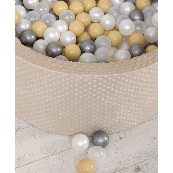 Beige minky piscine à balles