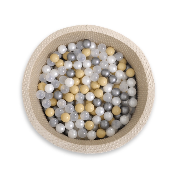 Piscine à balles Beige Minky avec balles 200pcs