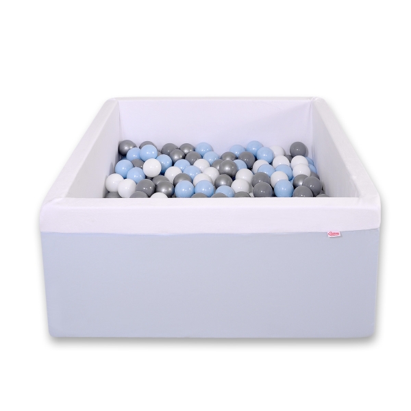 Carrée Piscine à Balles Minky 200pcs Bleu