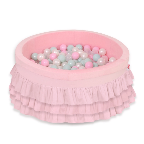 Piscine à Balles  à volants Minky 200pcs Rose