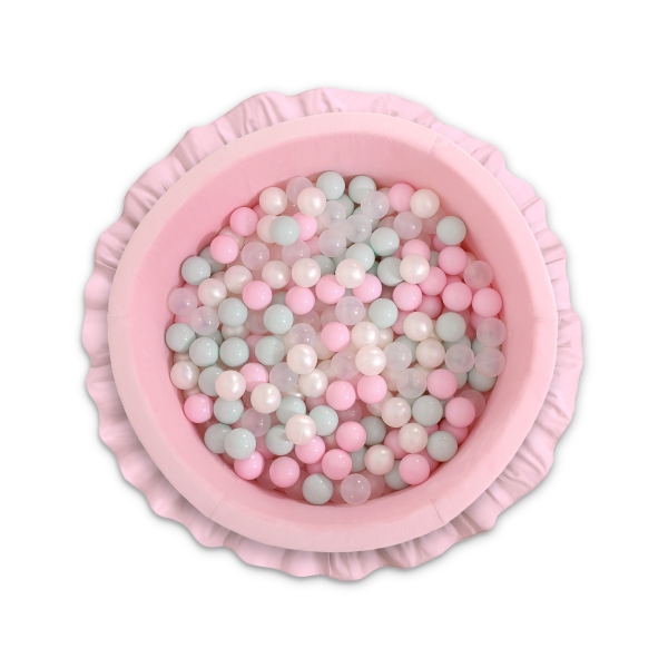 Piscine à Balles  à volants Minky 200pcs Rose