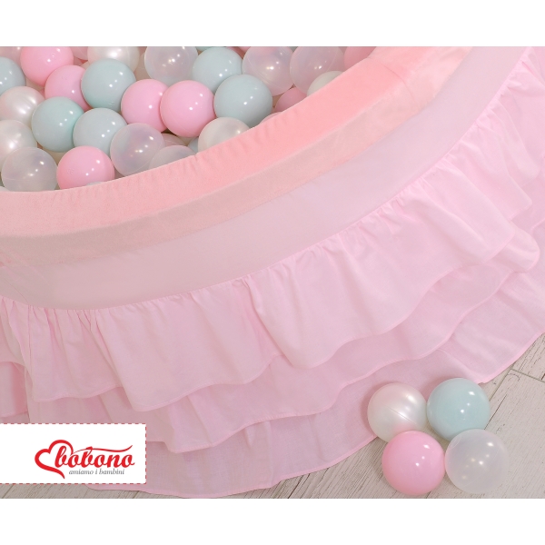 Piscine à Balles  à volants Minky 200pcs Rose