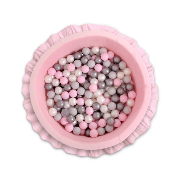 Piscine à Balles  à volants Minky 200pcs Rose