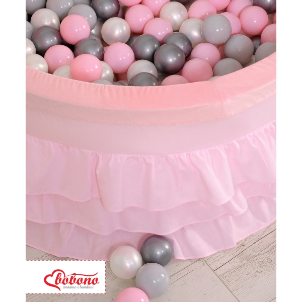 Piscine à Balles  à volants Minky 200pcs Rose