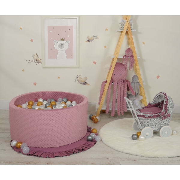 Piscine à balles Violet Pastel Minky avec balles 200pcs