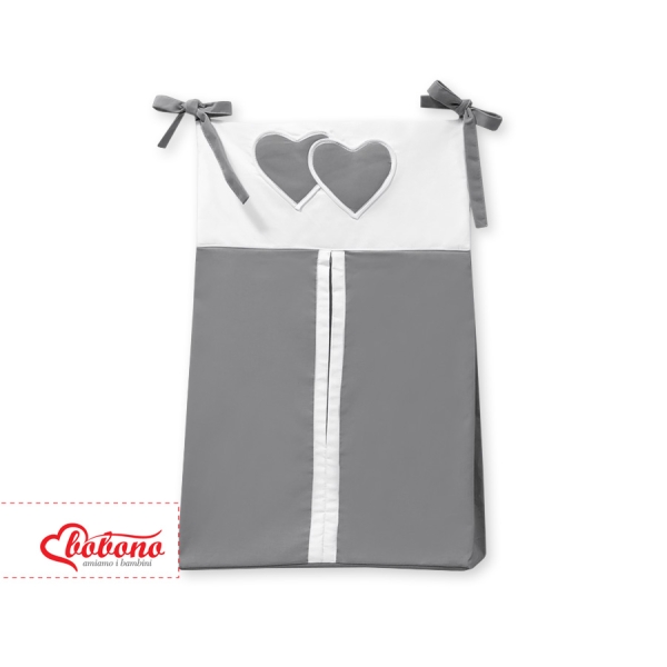 Pochette de Rangement pour Couche Anthracite Cœurs