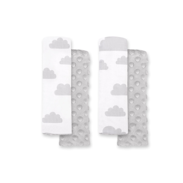 Protège Ceinture de Sécurité Bébé Gris Des Nuages