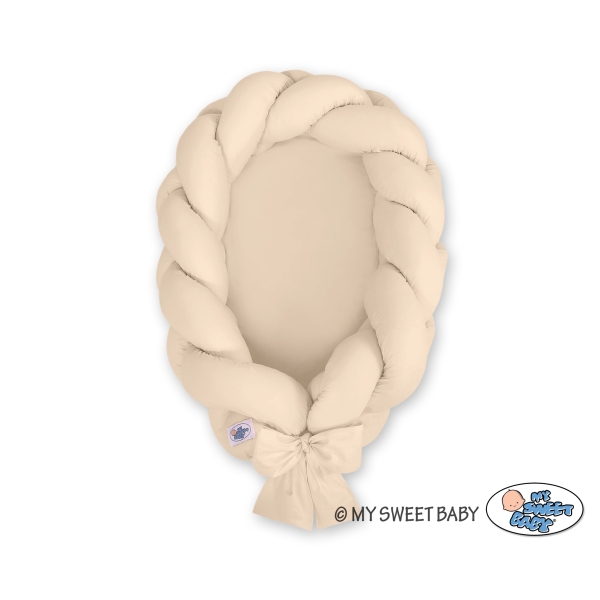 Réducteur de Lit Bébé + Tour de Lit 2 en 1 Beige